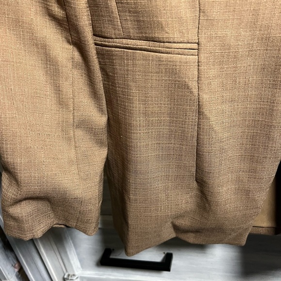 Elie Tahari Textured Brown Single Button Long Line‎ Blazer Career Classic - Picture 3 of 8
